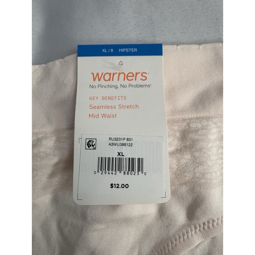 NEW Warners Panty No Pinch No Problems Hipster Panties 2 Pair Womens Size XLarge - Picture 4 of 6